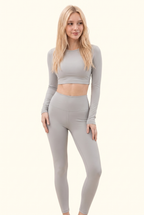 Elevated Sculpt Studio Crop Top Matching Set