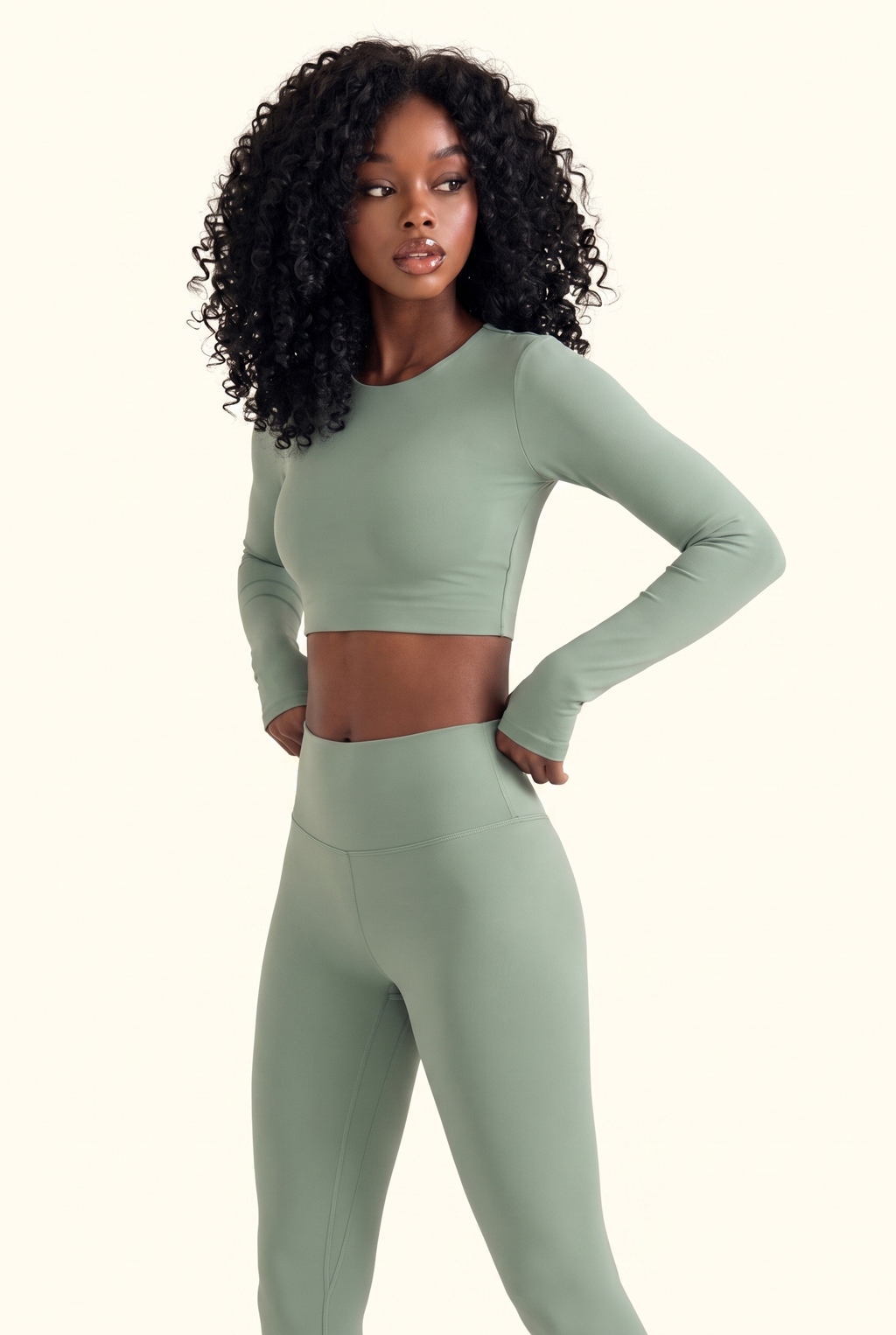 Elevated Sculpt Studio Crop Top Matching Set