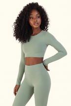 Elevated Sculpt Studio Crop Top Matching Set