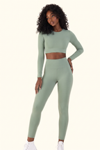 Elevated Sculpt Studio Crop Top Matching Set
