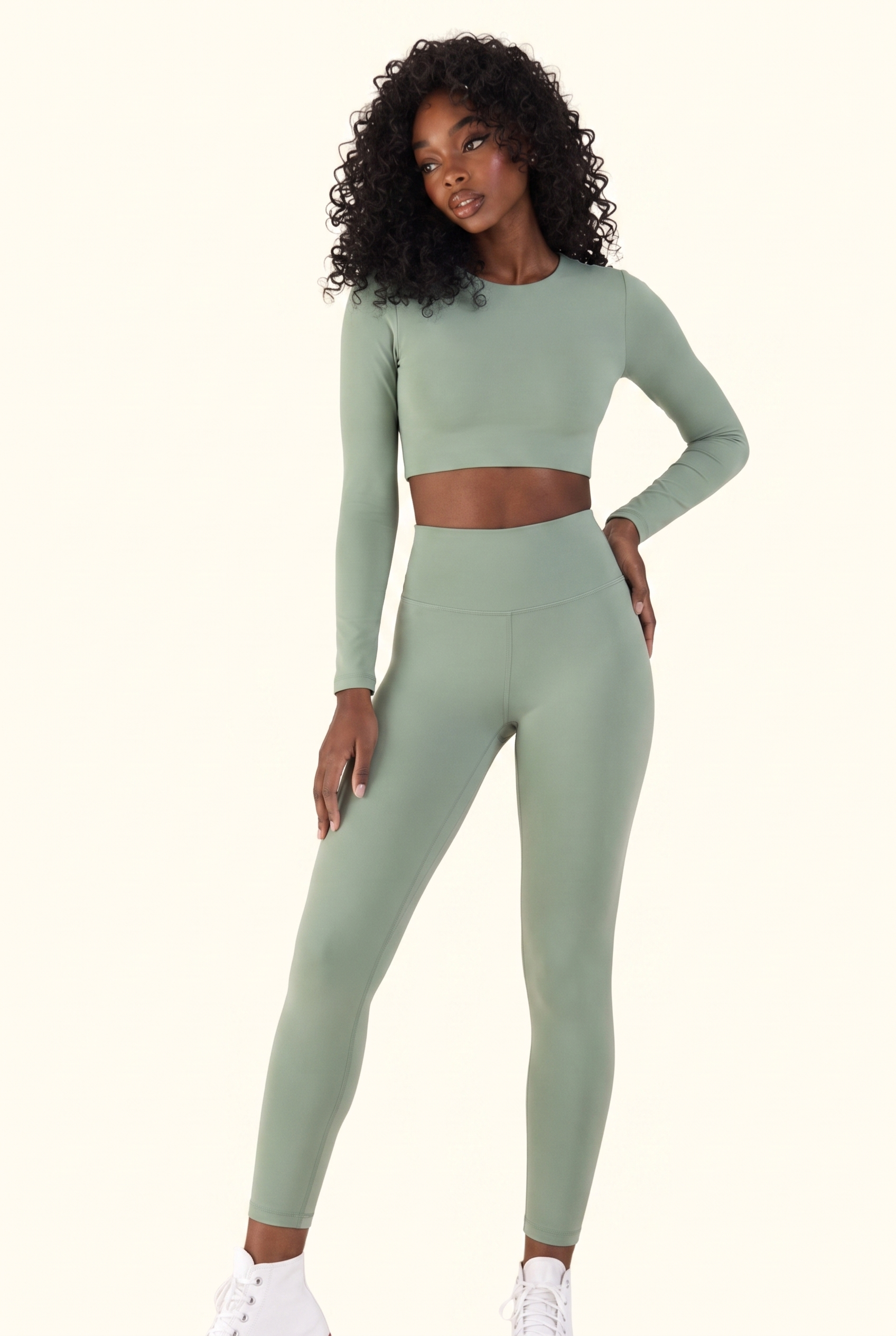 Elevated Sculpt Studio Crop Top Matching Set