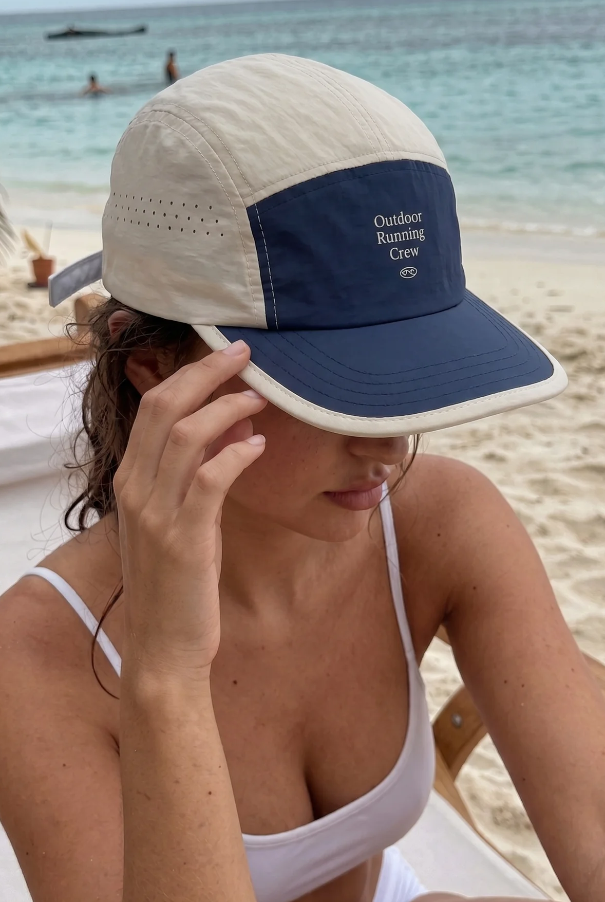 Colorblock Panel Outdoor Cap